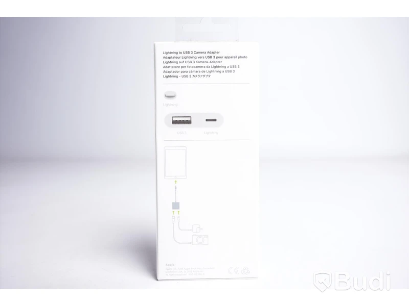 Adapter - Apple Lightning to USB-3 Camera Adapter. Ny, Obruten förpackning.