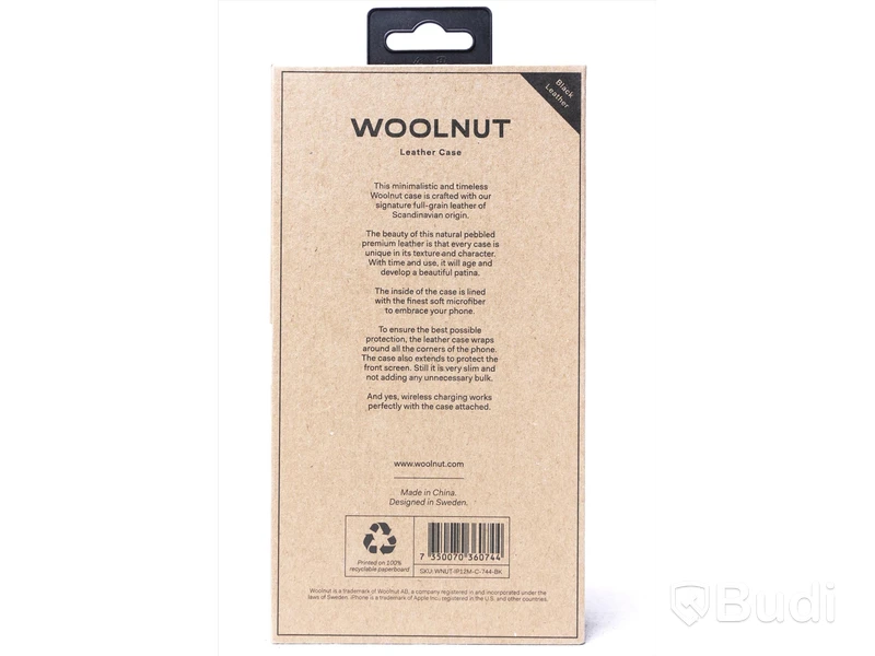 Skydd till iPhone 4st - Woolnut Leather Case for iPhone 12 mini. Ny, Obruten förpackning.