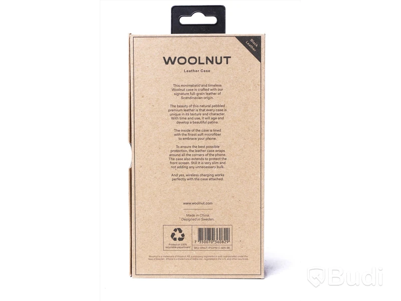 Skydd till iPhone 6st - Woolnut Leather Case for iPhone 12 Pro Max. Ny, Obruten förpackning.