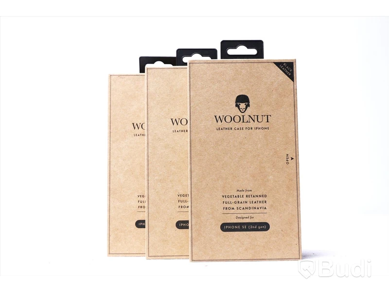 3 st. Skydd till iPhone Woolnut Leather Case for iPhone SE 2nd gen. Obruten förpackning.