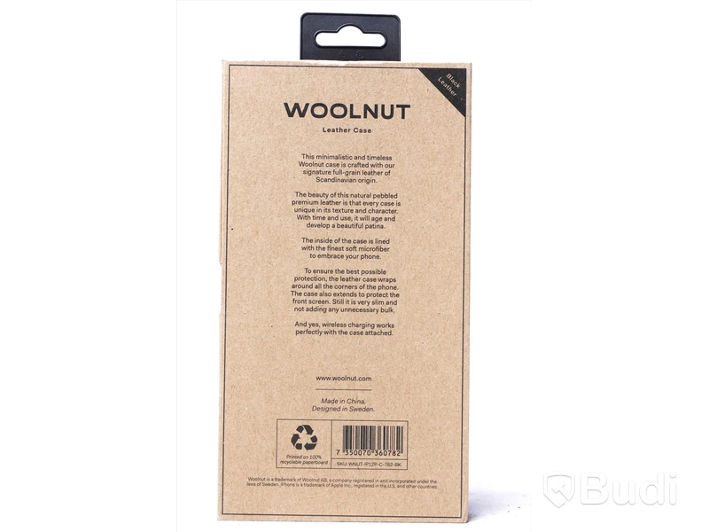 Skydd till iPhone 4st - Woolnut Leather Case for iPhone 12/12 Pro. Ny, Obruten förpackning.