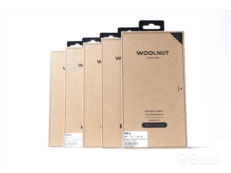 5 st. Skydd till iPhone Woolnut Leather Case for iPhone 12/12 Pro. Obruten förpackning.