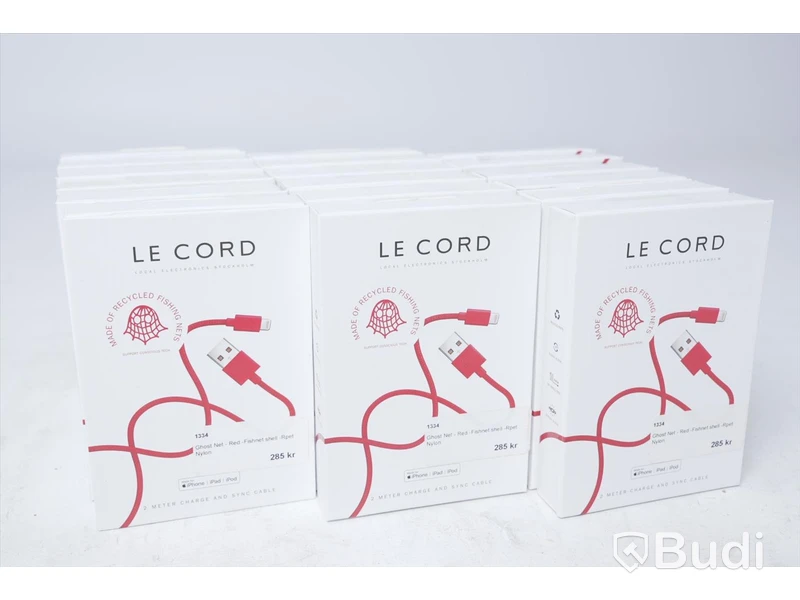 Lightning kablar 18st - Le Cord 2m. Nypris 285kr/st