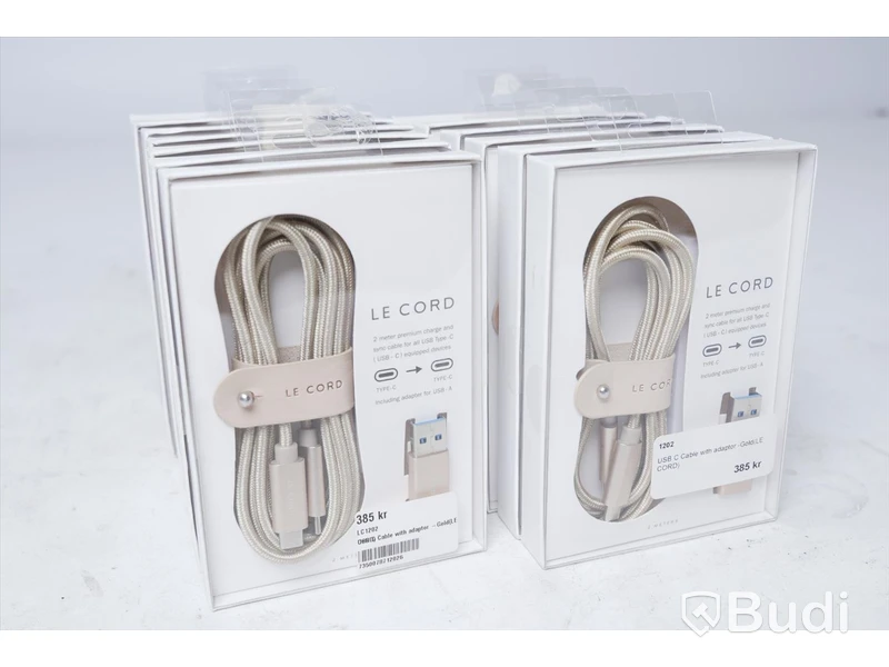 Lightning kablar med adapter 13st - Le Cord 2m. Nypris 385kr/st