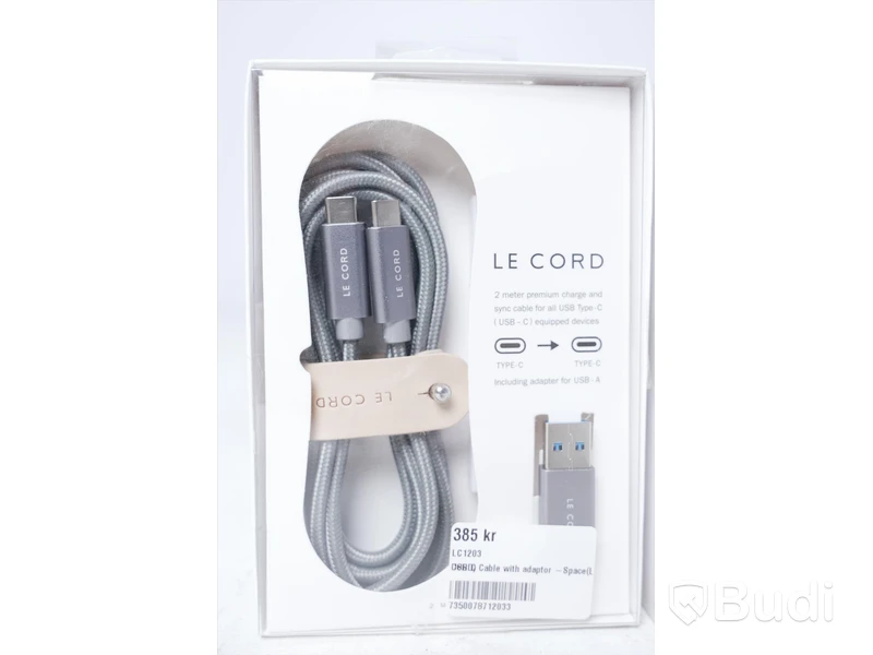 Lightning kablar med adapter 13st - Le Cord 2m. Nypris 385kr/st