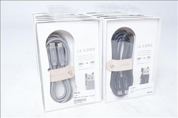 Lightning kablar med adapter 13st - Le Cord 2m. Nypris 385kr/st