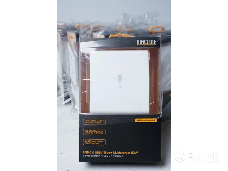 Laddare 10st - MacLine USB-C & USB-A 5-Port Multicharger 80W. Nypris 799kr/st