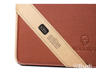 Skydd till Macbook 5st - Woolnut Leather Sleeve for Macbook 16". Ny, Obruten förpackning.
