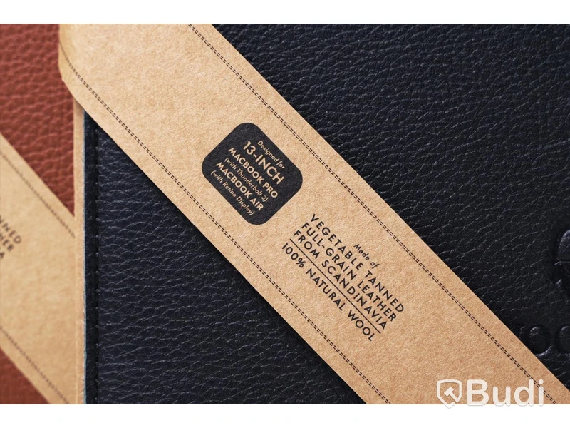 Skydd till Macbook 3st - Woolnut Leather Sleeve for Macbook 16" och 13". Ny, Obruten förpackning.