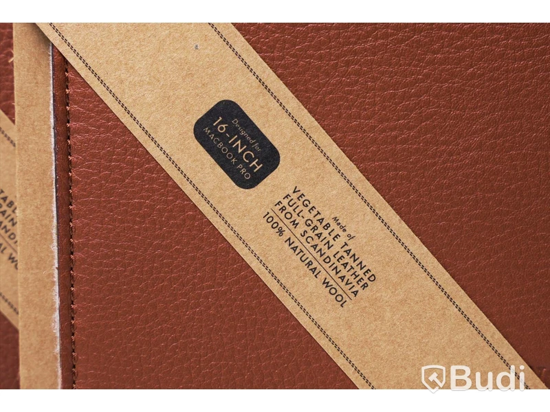 Skydd till Macbook 3st - Woolnut Leather Folio for Macbook 16". Ny, Obruten förpackning.