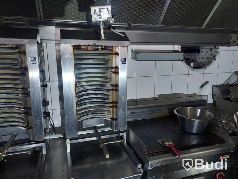 Kebabgrill Potis 50kg inkl hyvel