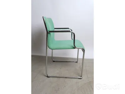 Karmstolar stapelbara Lammhults - 5 st. "77", Design Börje Lindau och Bo Lindekrantz, tillverkningsår 1994. Mindre slitage.
