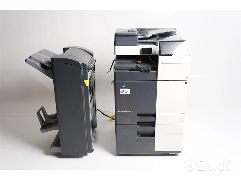 Skrivare med efterbehandlare - Konica Minolta bizhub C224e och FS-534.