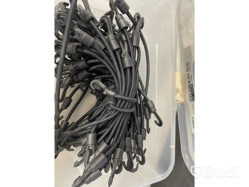 Tygclips och gummistroppar