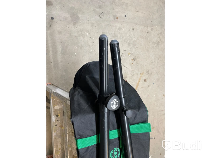 2 St K&M Högtalastativ med M20-35mm med bag