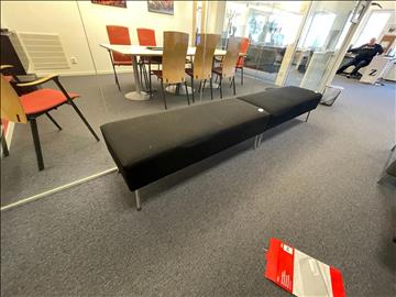 2st soffor utan ryggstöd, 135cm bredd per styck