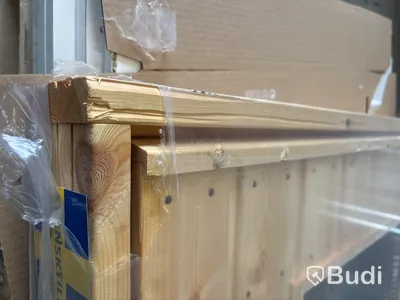 KALLFÖRRÅDSDÖRR VIBOSTUGAN 9X20 HÖGER RAK PANEL GLAS 10°