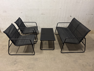 (NY) LOUNGESET SUNFUN MORA SVART