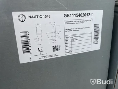 Toalett Gustavsberg, Natic 1546, hög, hygienic flush