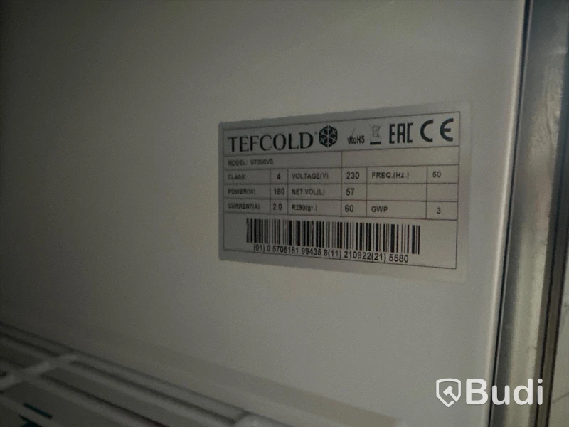 Frysskåp Tefcold. Ord pris 8500 kr inköpt 2022