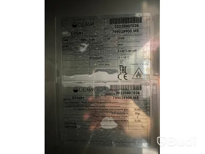 Kylskåp Gemm 720x790x2050 mm, 4 hyllor. Ord pris 25.345 kr inköpt 2022