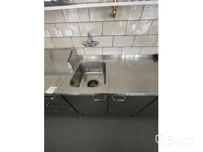Rostfri Arbetsbänk - 3900x700x900 mm - 1 st diskho 500x400x250 mm med silhink och kulve  Ord pris 82.361 kr inköpt 2022