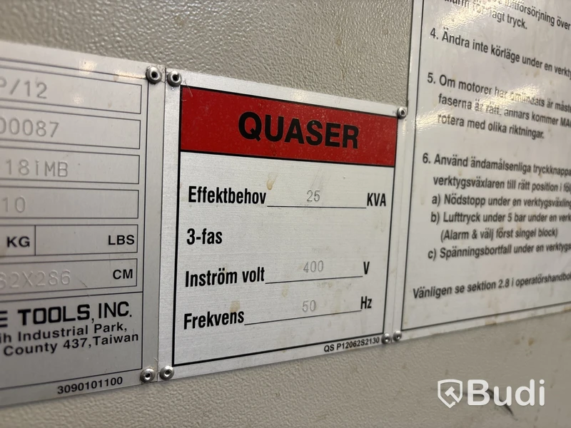 Fräsmaskin flerop Quaser MW184 - EXPORT