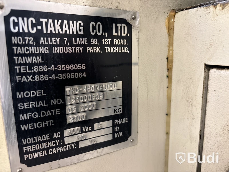 CNC-svarv Takang TNC-460NX1000