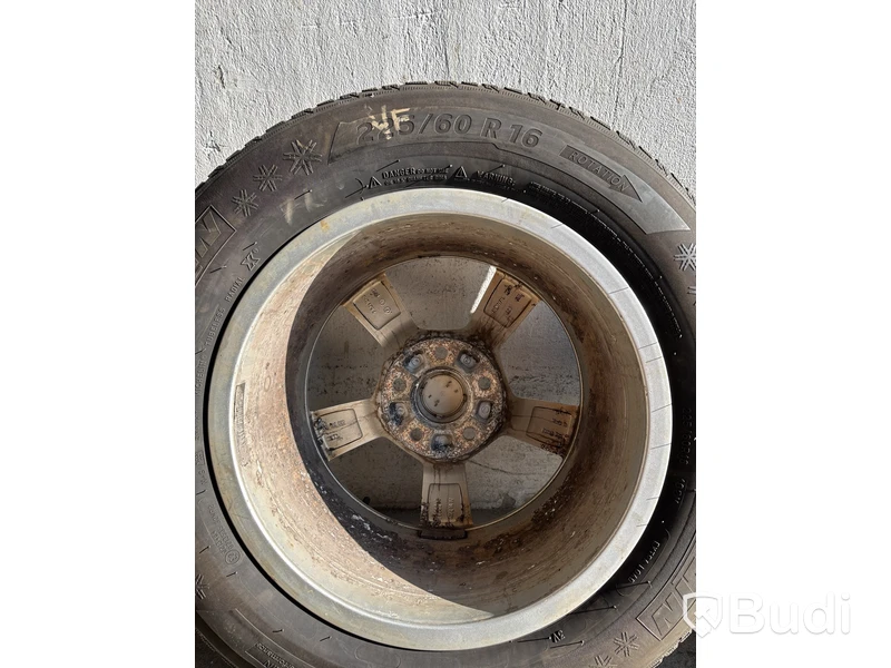 4 st. Däck på fälgar, Michelin alpin 5 225/60 R16