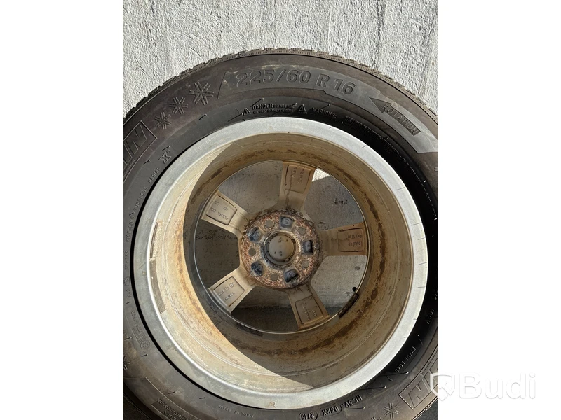 4 st. Däck på fälgar, Michelin alpin 5 225/60 R16