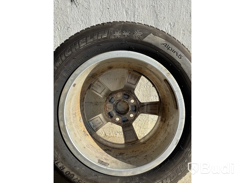 4 st. Däck på fälgar, Michelin alpin 5 225/60 R16