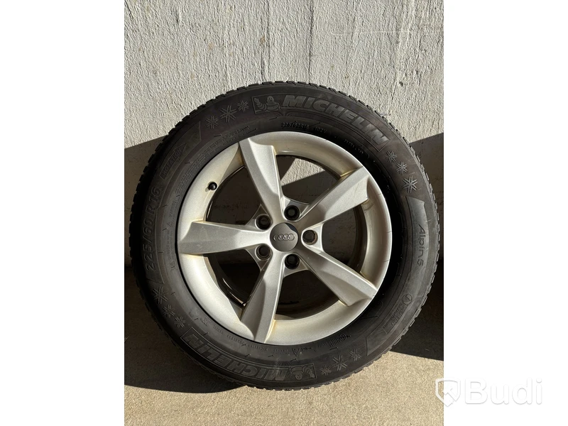 4 st. Däck på fälgar, Michelin alpin 5 225/60 R16