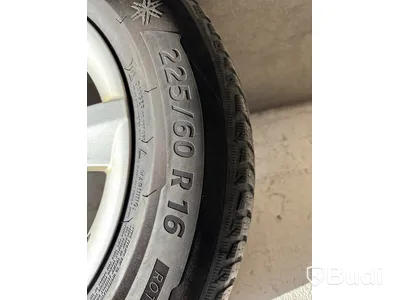 4 st. Däck på fälgar, Michelin alpin 5 225/60 R16