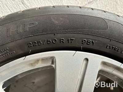 4 st. Däck på fälgar, Michelin Primacy HP 225/50 R17 98Y
