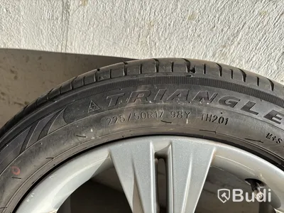 4 st. Däck på fälgar, Triangle Sportex 225/50 R17