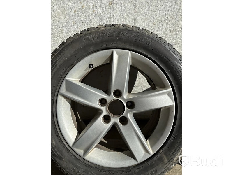 4 st. Däck på fälgar, Brigdestone Blizzak Nordic 225/55 R16 99R