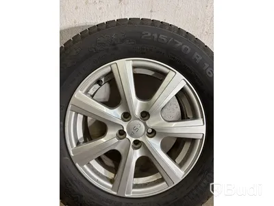 4 st. Däck på fälgar, Contineltal 215/70 R 16