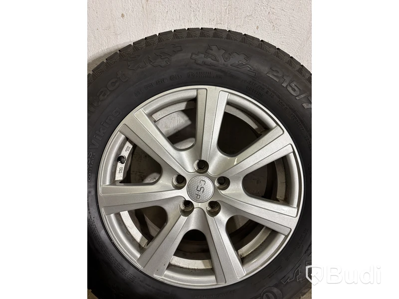 4 st. Däck på fälgar, Contineltal 215/70 R 16
