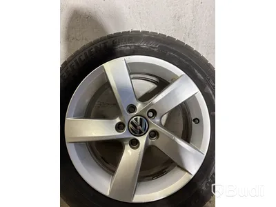 4 st. Däck på fälgar, olika modeller