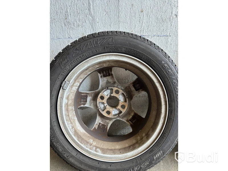 4 st. Däck på fälgar, Perfecta 155/65 R14 75T