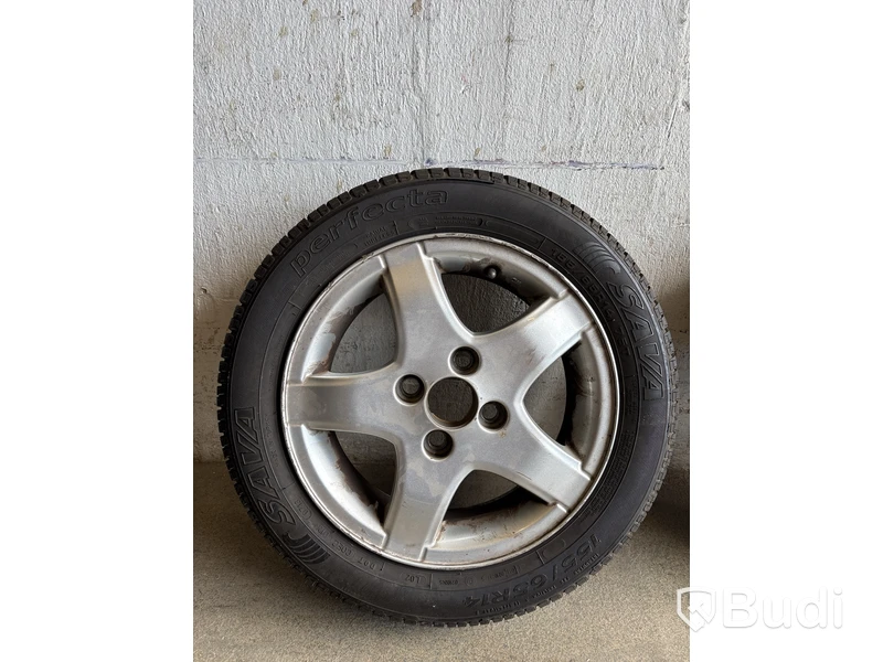 4 st. Däck på fälgar, Perfecta 155/65 R14 75T