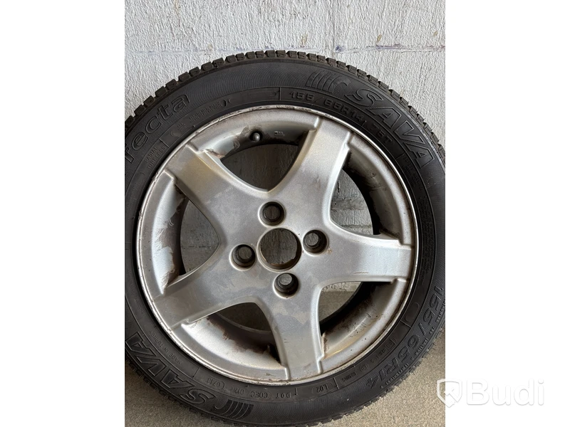 4 st. Däck på fälgar, Perfecta 155/65 R14 75T