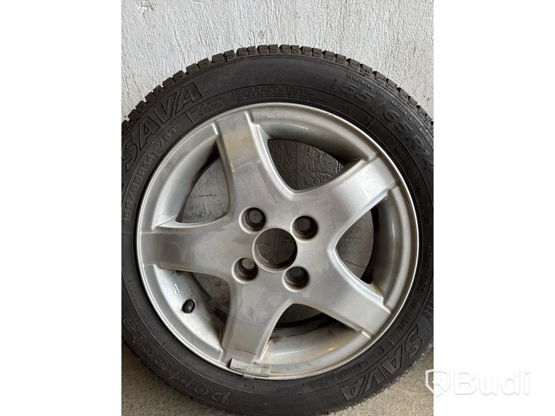 4 st. Däck på fälgar, Perfecta 155/65 R14 75T