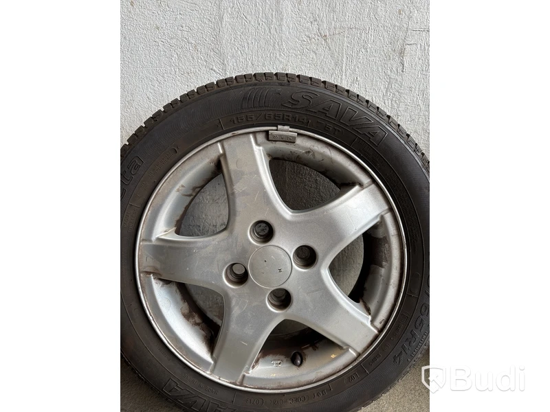 4 st. Däck på fälgar, Perfecta 155/65 R14 75T
