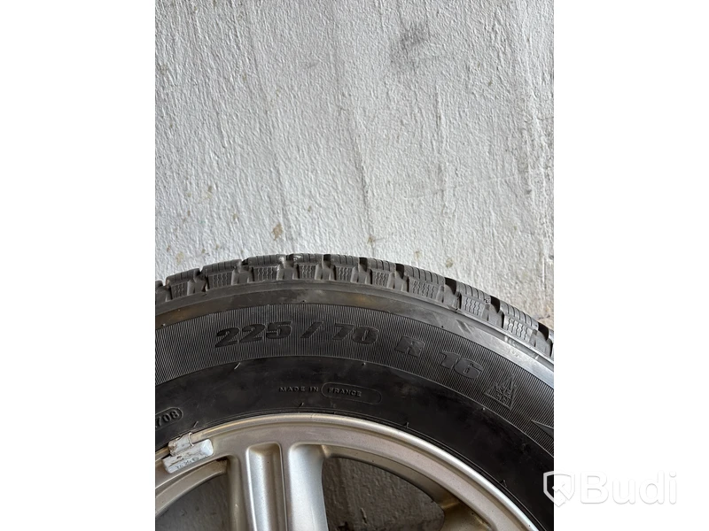4 st. Däck på fälgar, Michelin 225/70 R 16