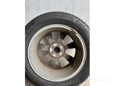4 st. Däck på fälgar, olika märken 215/55 R16