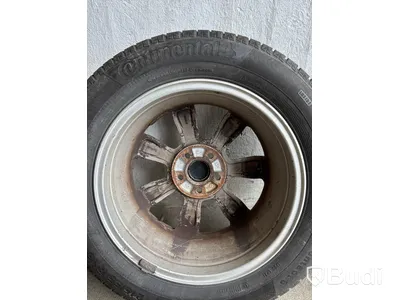 4 st. Däck på fälgar, olika märken 215/55 R16