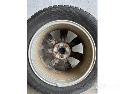 4 st. Däck på fälgar, olika märken 215/55 R16