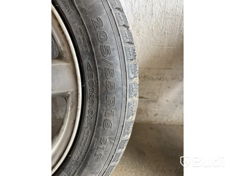 4 st. Däck på fälgar, Hakkapelitta 7 205/55 R16 91T
