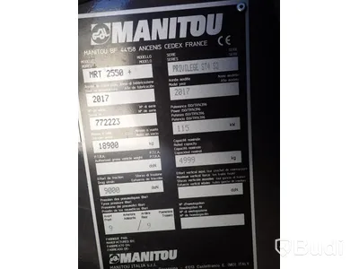 Manitou MRT 2550P 2017 Höglyftare